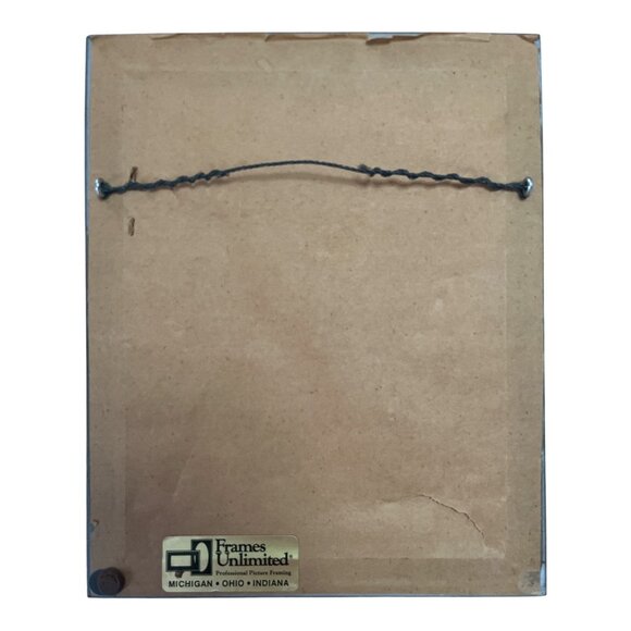 Vtg. Framed Eagle Harbor Lighthouse Cross-Stitch – Nautical Wall Art – 8.5 x 10. - Picture 3 of 3